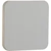 Image de applique LED plate 15x15cm plâtre blanc 5W 3000K blanc chaud à peindre
