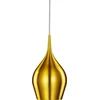 Image de Vibrant Lampe à suspension à 1 flamme dorée Ø12 cm E14
