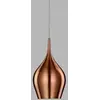 Image de Luminaire suspendu Vibrant, 40 W, 12 x 12 x 142 cm, cuivre, E14, 120 mm