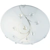 Image de Plafonnier, chrome, verre dépoli, blanc, cristal,Reproduction feuille