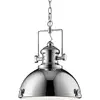 Image de Searchlight - Suspension Industrielle Louisiana 1l Métal Chrome, Diffuseur Claire E27 60w Diamètre 31cm