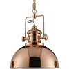 Image de Searchlight - Suspension Industrielle Louisiana 1l Métal Cuivre, Diffuseur Claire E27 60w Diamètre 31cm