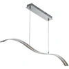Image de luminaire suspendu LED plat courbé Bar Lights nickel mat 10W 3000K blanc chaud