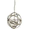 Image de Searchlight - Suspension Orbit 4l Cage Arceaux Métal Laiton Antique E14 4x60w Diamètre 45cm