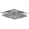 Image de Plafonnier, cristaux de verre, ALU, largeur 55 cm, HANNA