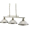 Image de Bistro - Suspension à 3 flammes Laiton antique, verre marbré