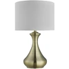 Image de Lampe de table, Touch, Variable, Antique, Brass, Tissu, Laiton
