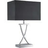 Image de Lampe de table, chrome, abat-jour textile, H 48,5 cm, CLUB