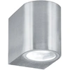Image de Applique LED d'extérieur, argent satiné, aluminium, verre