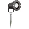 Image de Projecteur de jardin GU10 noir orientable et pivotant IP44 avec piquet de terre