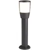 Image de Tucson Outdoor 1lt Borne Metal Gris Foncé, Diffuseur Polycarbonate Clair Et Opale E27 Max 60w Haut 45cm