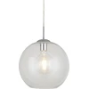 Image de Balls Lampe suspendue à 1 flamme chromée Abat-jour en verre Ø25 cm verre clair