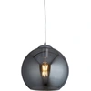 Image de Balls Lampe suspendue à 1 flamme chromée Abat-jour en verre Ø30 cm verre fumé
