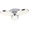 Image de Lori Plafonnier à 3 flammes LED effet glace 30W dimmable blanc neutre