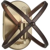 Image de Applique industrielle-nordique Hoopla en acier bronze marron, 1 lampe, culot E14