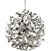 Image de Curls suspension décorative 6 flammes G9 métal chrome 60cm