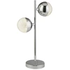 Image de MARBLES Lampe de table à 2 flammes - chrome avec CRYSTAL Sund