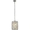 Image de BIJOU 1-flamme chrome Lampe à suspendre avec verre en cristal
