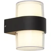 Image de applique LED d'extérieur à 2 flammes IP44 6W 3000K blanc chaud