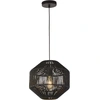 Image de WICKER Lampe à suspension à 1 flamme, noir WICKER