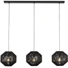 Image de WICKER 3-flamme BAR noir WICKER Lampe à suspendre