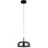 Image de Frisbee LED Suspension avec abat-jour en verre gris fumé 30cm 14W 2700K blanc chaud dimmable