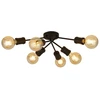 Image de Plafonnier Dance 6Lt, Noir Sable