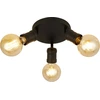 Image de Dance 3Lt Plafonnier Rond, Noir Sable