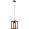 Image de Pendentif Carré En Bois De Bambou Tressé 1Lt