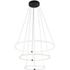 Image de Revolve 3Lt Led Ring Pendentif, Noir Mat