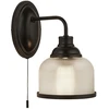 Image de Bistro Ii - 1Lt Support Mural, Noir, Verre Halophane