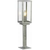 Image de Poteau Extérieur 1Lt, Argent Avec Verre Transparent