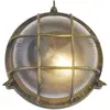 Image de Luminaires d'extérieur vintage - Style Art déco, boîtier en aluminium doré, verre transparent, 1 ampoule E27