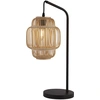 Image de x Lampe de table Java - Noir avec abat-jour en bambou