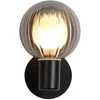 Image de Searchlight Luminsphere Applique Murale, Noir Mat, Verre Fumé Ip44 1x G9