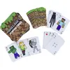 Image de Minecraft Bloc d'herbe Cartes à jouer dans une jolie boîte en fer blanc