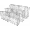 Image de Monster-shop   Lot De 6 Paniers De Gabions En Acier Galvanisé 100 X 30 X 30cm   Résistants Aux Intempéries   Pour Aménagement Extérieur Durable