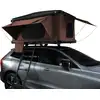 Image de Tente de toit rigide pour voiture, coffre de toit pour 2-3 personnes, marron, en ABS, montage en 3 à 15 secondes, 3000 mm, imperméable, pour voiture, camping en plein air, échelle, matelas de 5,5 cm, poches pour bottes, filet et lampe de poche solaire offerts