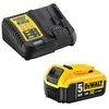 Image de Dewalt - Pack Énergie 18v Xr Li-ion (1x 5.0 Ah) Avec Chargeur Rapide Dcb184dcb115