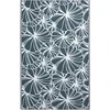 Image de Tapis d'extérieur HOMESCAPES résistant aux intempéries, vert foncé, 150 x 240 cm, tapis de balcon à motifs floraux, tapis de jardin réversible