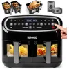 Image de Duronic AF34 BK Set Friteuse à Air avec 1 grand tiroir de 10L et 2 petits tiroirs de 5L inclus | 10 Programmes de Cuisson Préréglés | Sans huile | Fonctions Sync Cook Sync Finish en occasion ou reconditionné