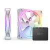 Image de NZXT F140 RGB DUO Twin Pack Boitier PC Ventilateur 14 cm Blanc 2 pièce(s) - Neuf