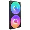 Image de Ventilateurs boîtier NZXT F280 RGB Core RF-U28HF-B1 2x140mm PWM ARGB Noir, effets RGB adressables, mode Zero RPM, 8 broches - Neuf