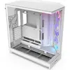 Image de NZXT H9 Flow RGB (2025) All White Midi Tower ATX Gaming Gehäuse weiß mit Glasfenster