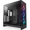 Image de NZXT H9 Flow RGB (2025) All Black Midi Tower ATX Gaming Gehäuse schwarz mit Glasfenster