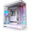 Image de Tour Midi NZXT H9 Flow RGB+ (2025) avec fenêtre blanche