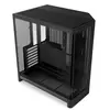 Image de Boîtier gaming NZXT H6 Flow 2026, format ATX, double compartiment, couleur noire, avec fenêtre en verre
