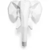 Image de Tête D'Éléphant Origami - Résine Blanc