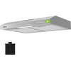 Image de Ciarra Hotte Aspirante 60cm A+ 220 m³/h Hotte Casquette, Évacuation ou Recyclage, Filtre au Charbon Inclus, Éclairage LED VM6903DS