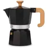 Image de Machine à espresso, 3 tasses, aluminium, noir - La Cafetière | Venise